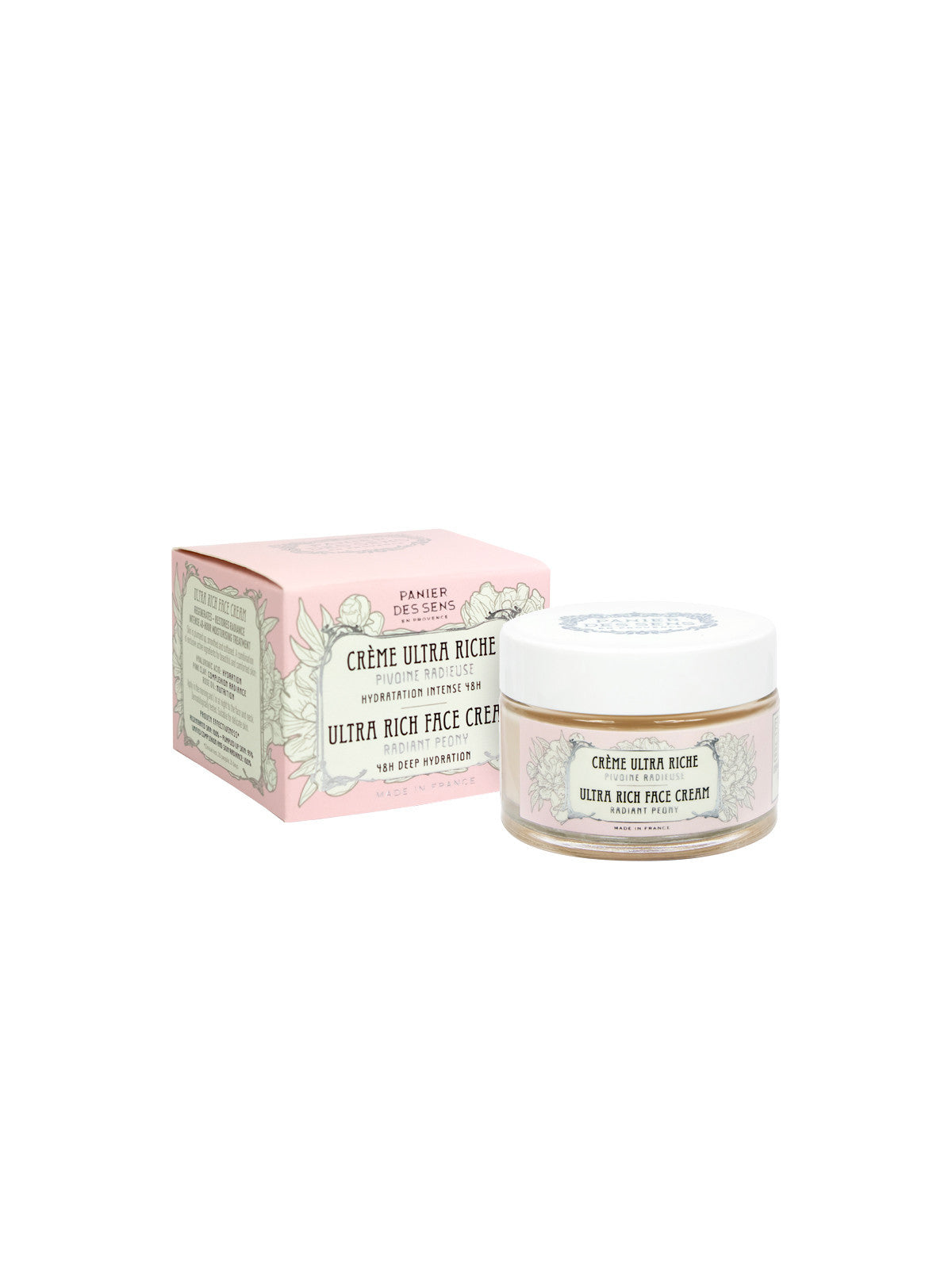 PANIER DES SENS ultra reichhaltige Creme strahlende Pfingstrose 50ml (vegan)