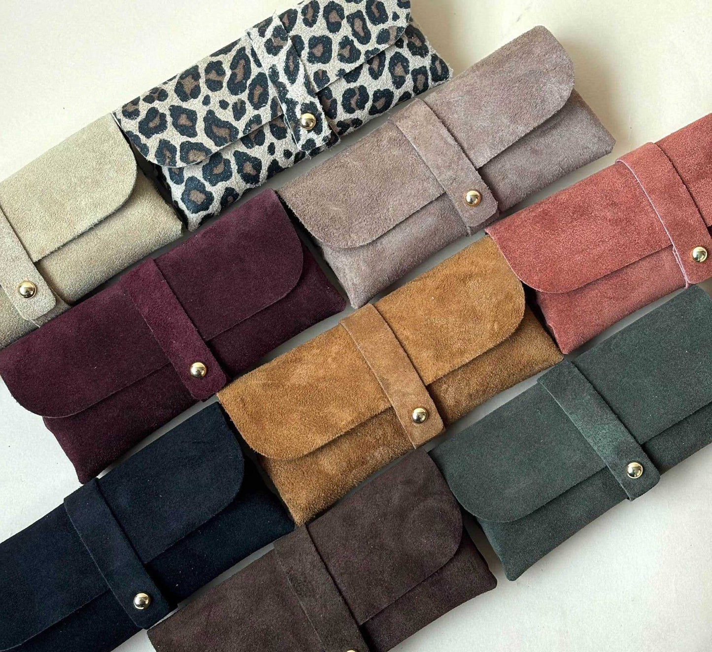 Brillenetui | 100% Wildleder | Mehrere Varianten