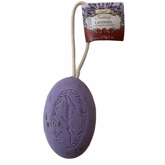 Kordelseife Lavendel mit Mandelöl und Sheabutter 175g