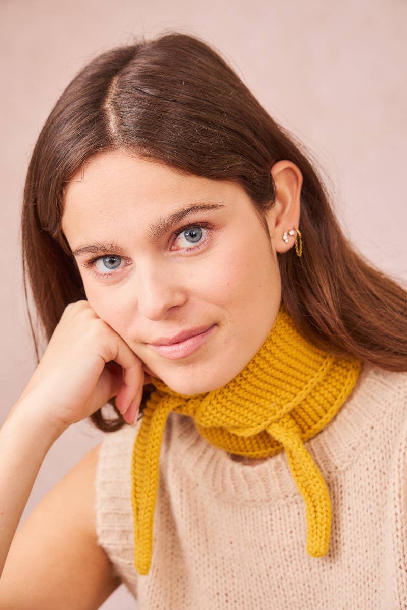 Kleines Dreieckstuch « Sophie »: Mauve