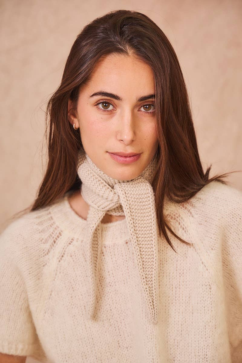 Kleines Dreieckstuch « Sophie »: Beige